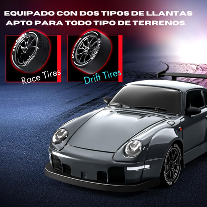 Coche de Carrera RC con Kit de Drift y Control Preciso